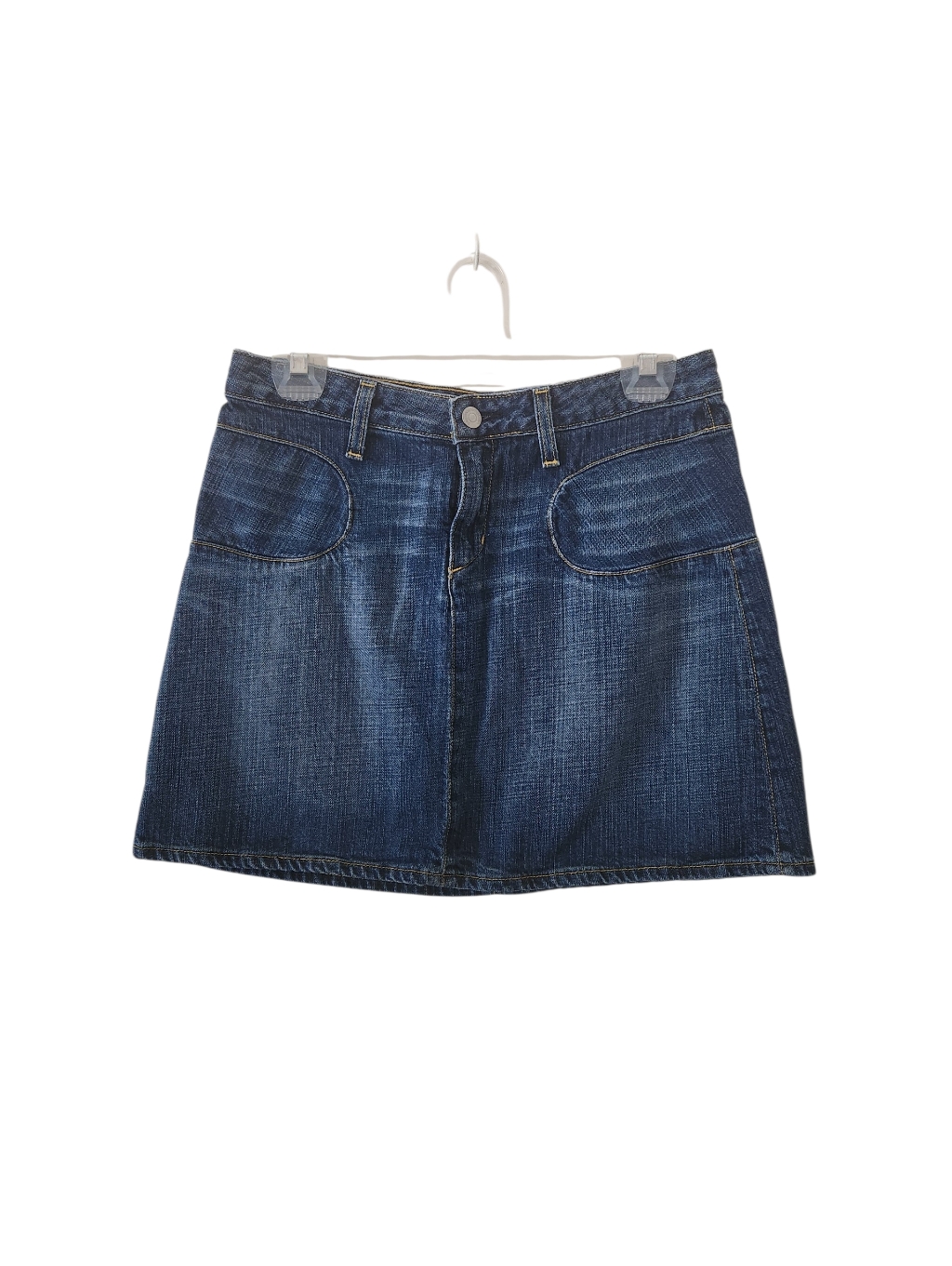 Paper Denim  Cloth Denim Mini Skirt
